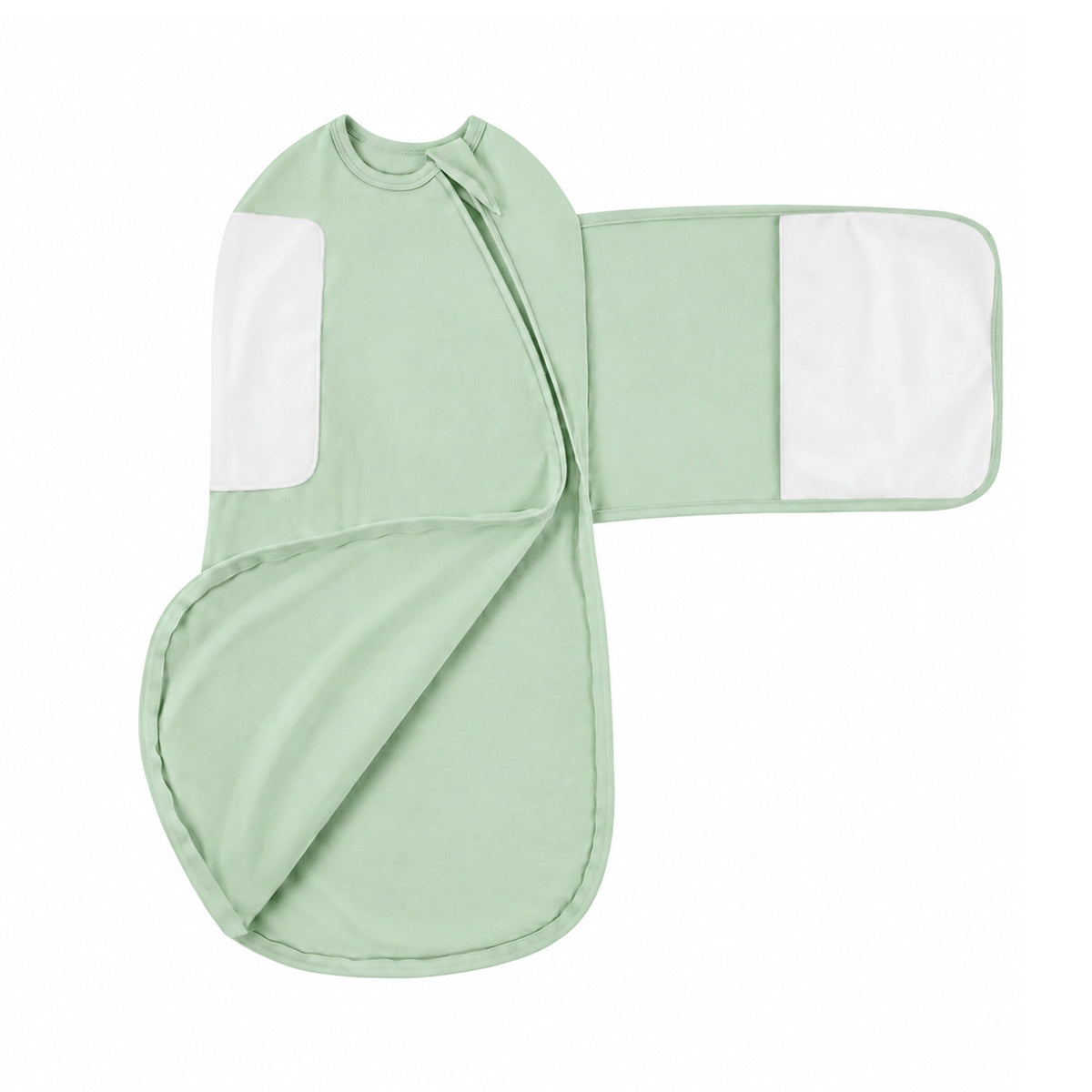Bamboo Velcro Swaddle Sack - 0.5 TOG (Sage)