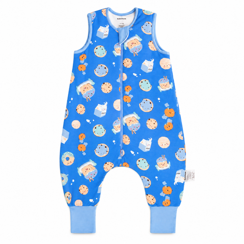 Bamboo Walker Sleep Sack with Feet 1.0 TOG – Blue Cookies