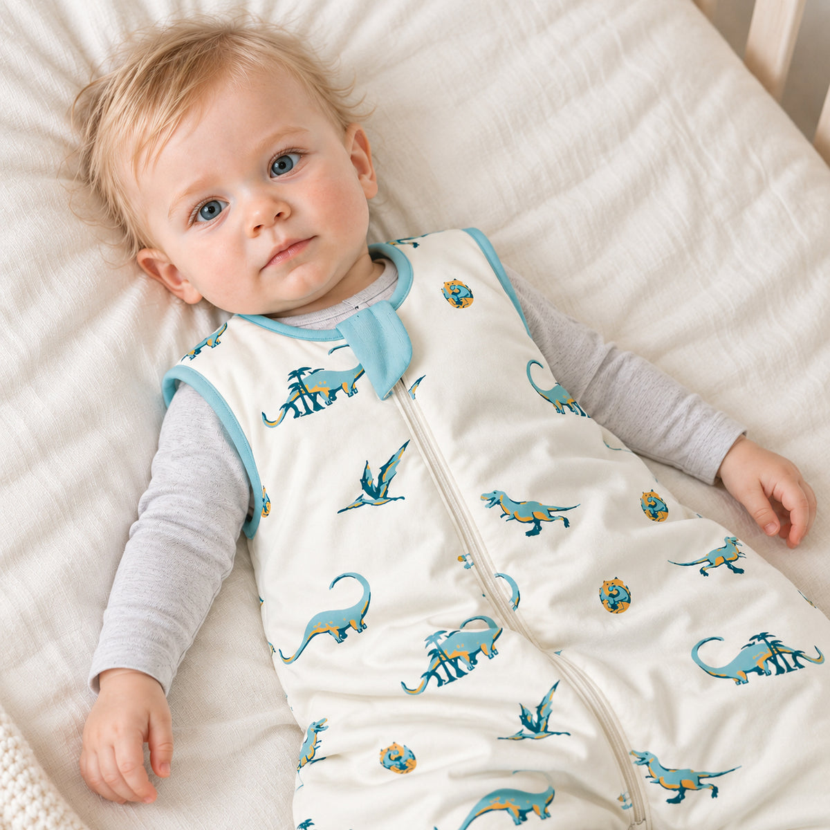 Bamboo Walker Sleep Sack with Feet 1.0 TOG – Dinosaur