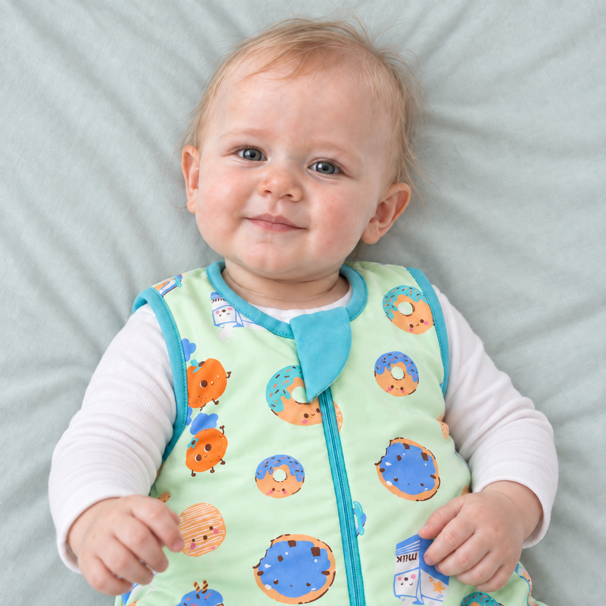 Bamboo Walker Sleep Sack with Feet 1.0 TOG – Green Cookies