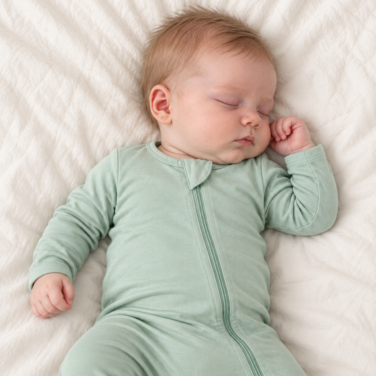Pyjama une pièce en bambou - Sauge