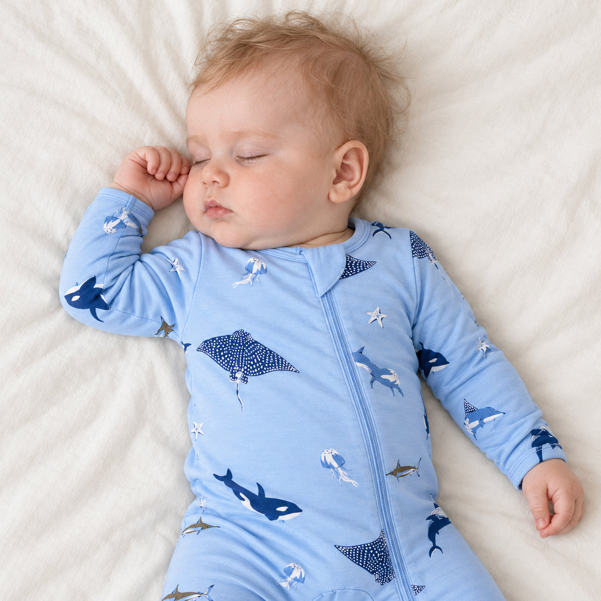 Pyjama-grenouillère en bambou - Requin