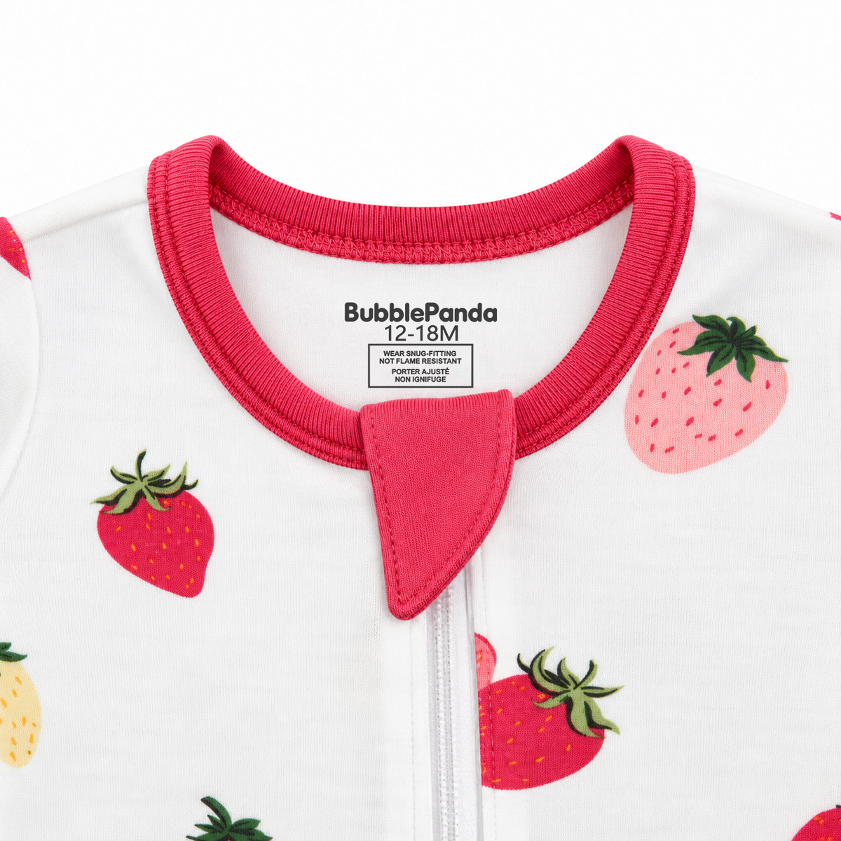 Bamboo Footie Pajamas – Strawberry