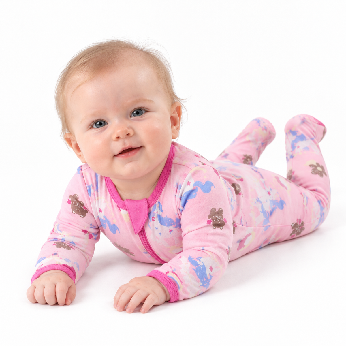 Bamboo Long Sleeve Romper-Unicorns