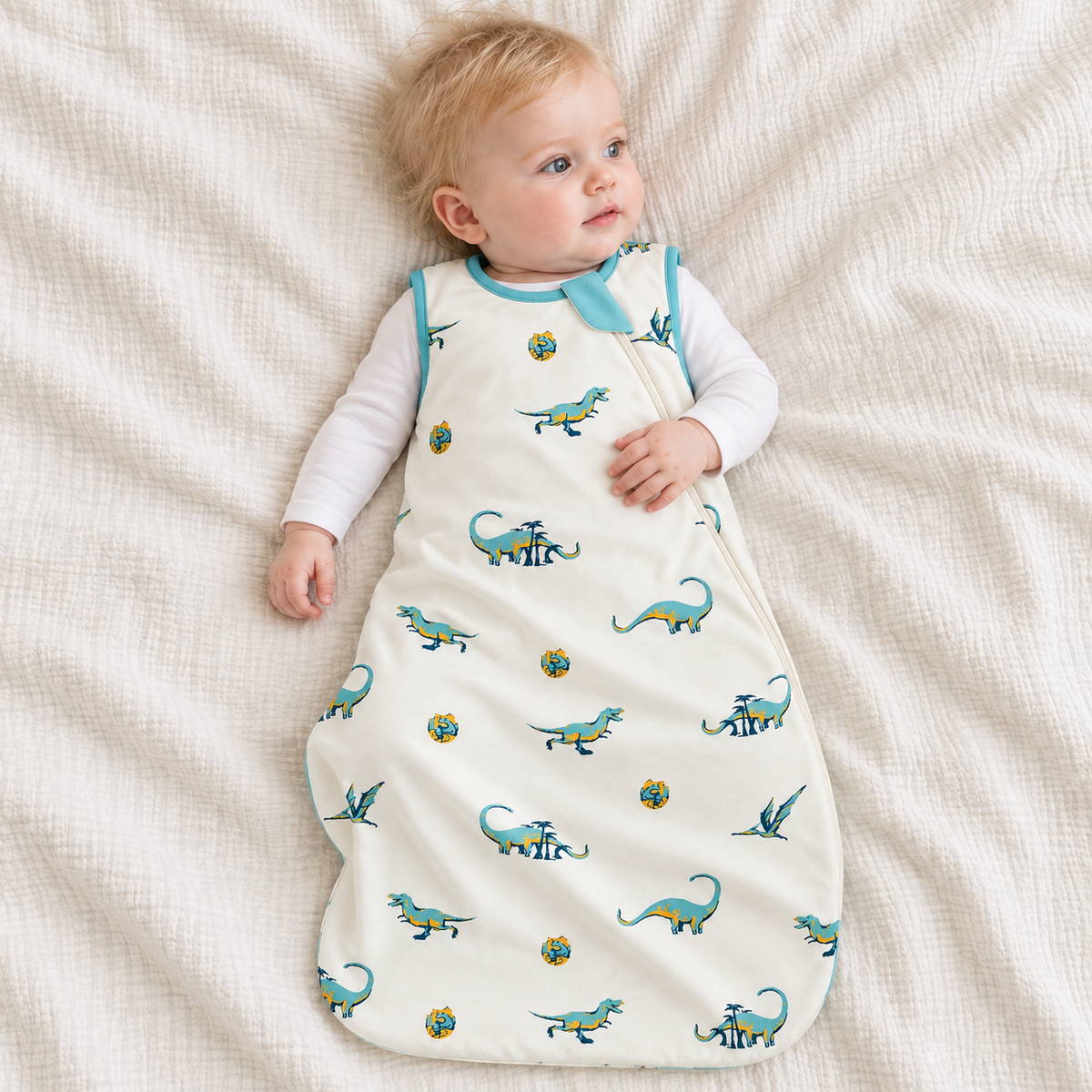 Gigoteuse en bambou - 0,5 TOG (Dinosaure)