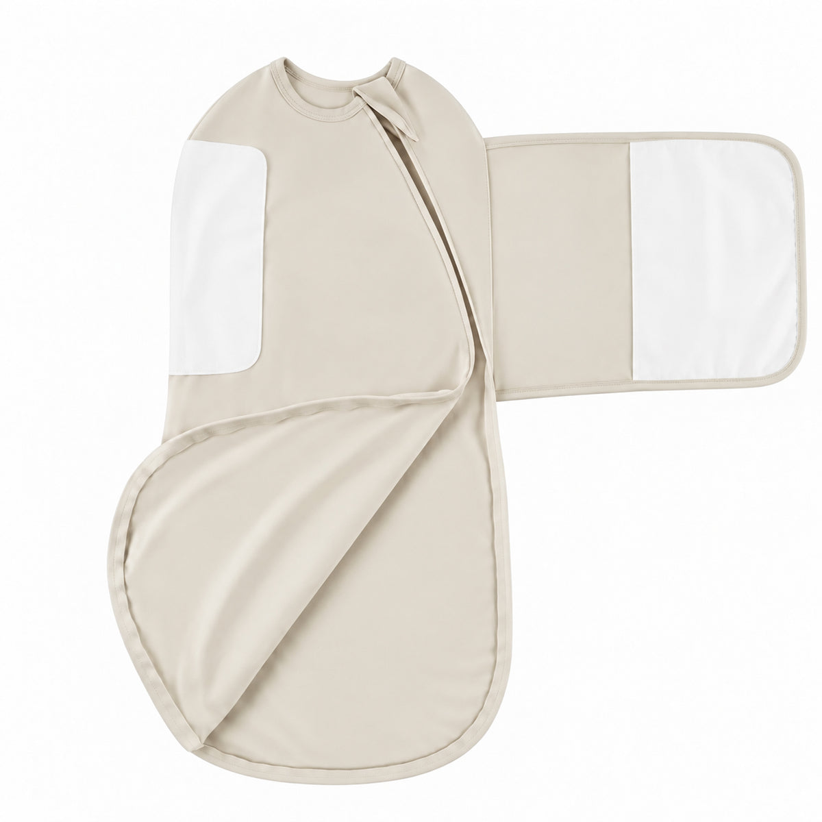 Bamboo Velcro Swaddle Sack - 0.5 TOG (Oat)