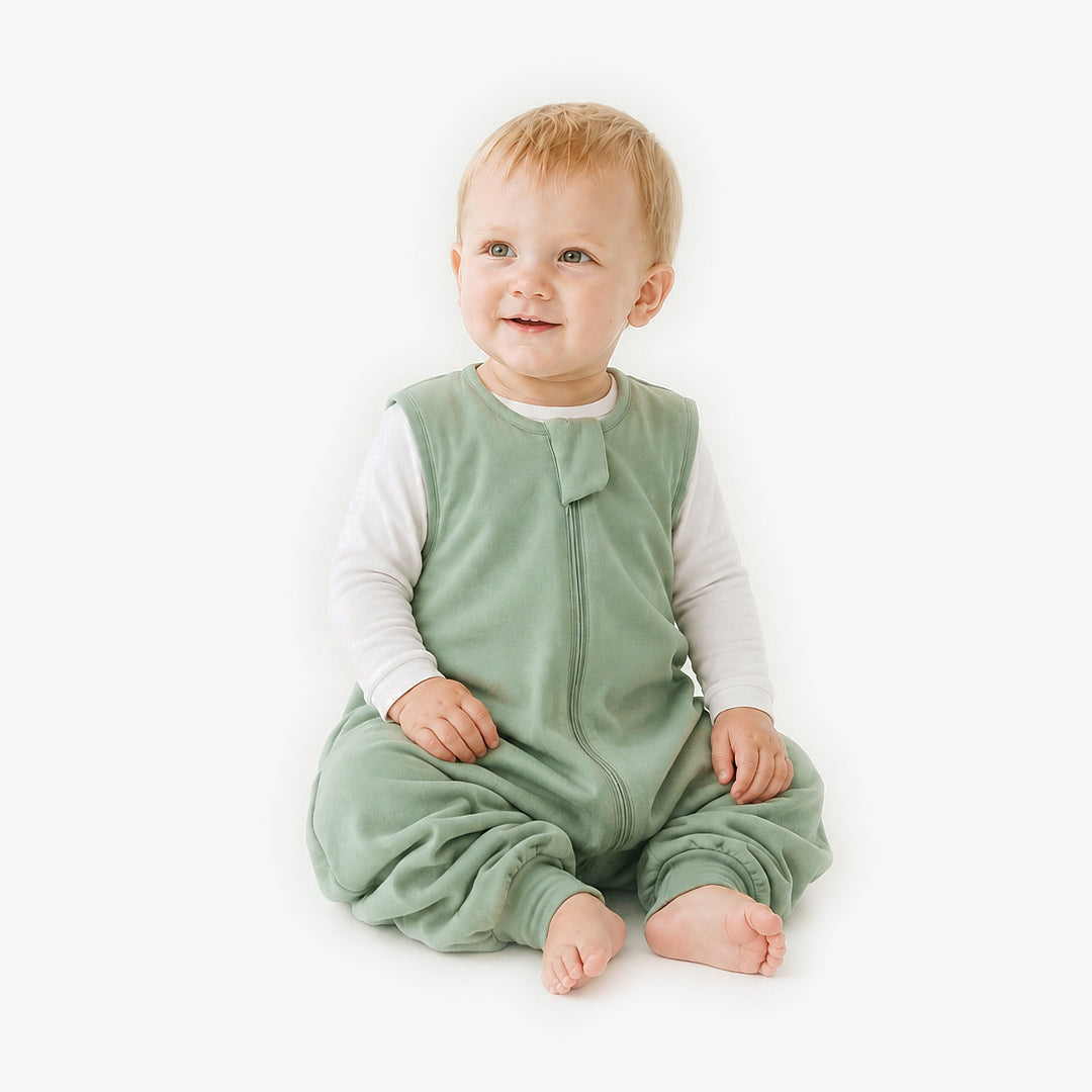 Gigoteuse Pyjama Bambou avec Pieds - 1.0 TOG (Sauge)