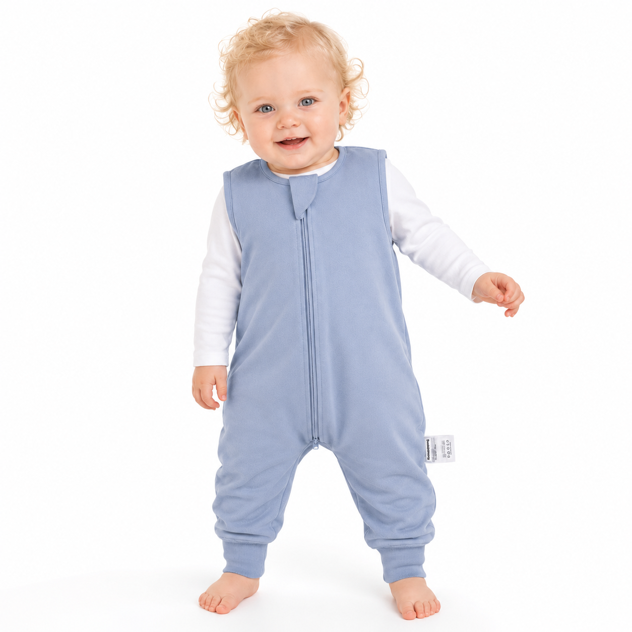 Bamboo Walker Sleep Sack with Feet 1.0 TOG – Slate