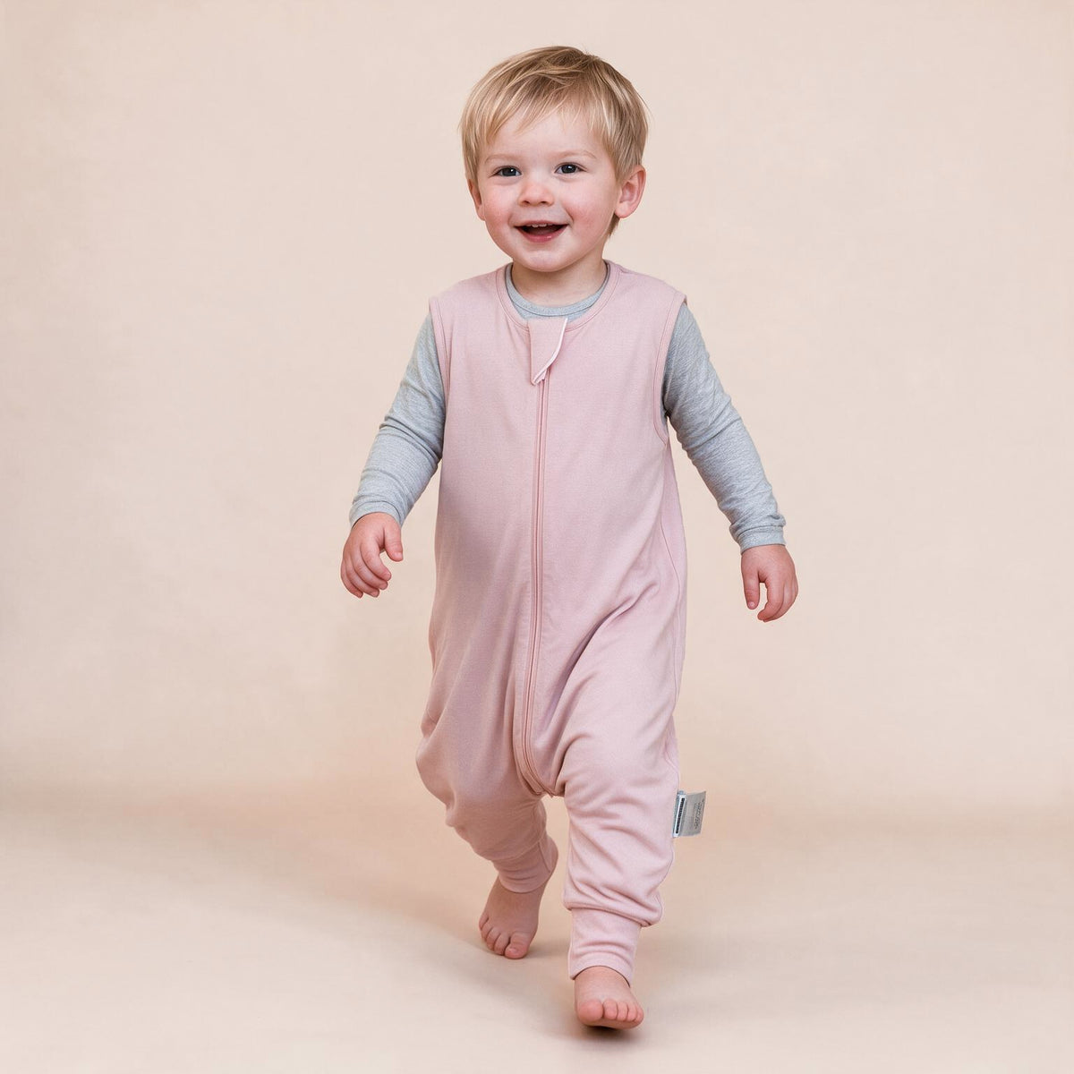 Bamboo Walker Sleep Sack with Feet 0.5 TOG – Pink