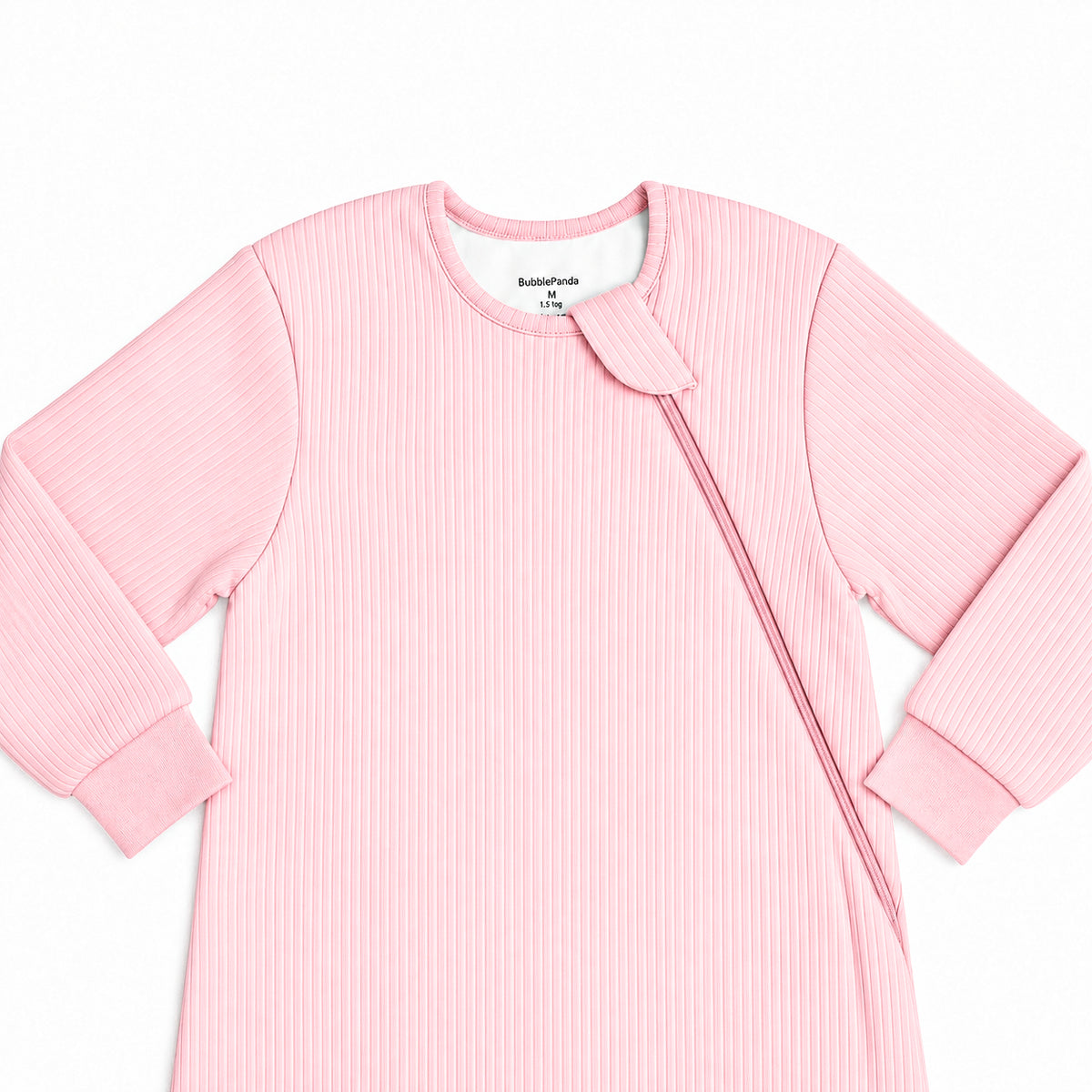 Long Sleeve Ribbed Bamboo Sleep Sack 1.5 TOG – Pink