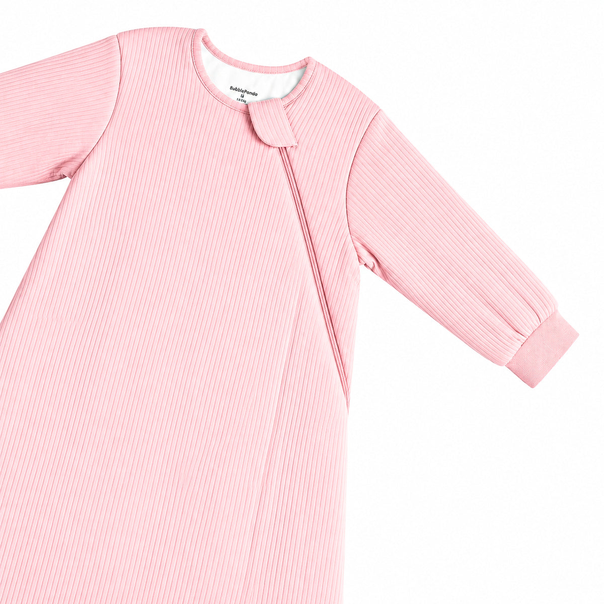 Long Sleeve Ribbed Bamboo Sleep Sack 1.5 TOG – Pink